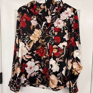 Floral Women's 3 Piece Pajama Set - Floral